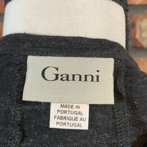 Ganni Swing Dress In Gray Winter Jersey -Sz S - Picture 7 of 8